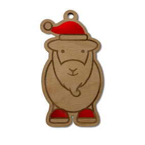 Herdy Santa Christmas Decoration