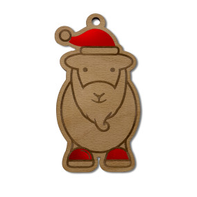 Herdy Santa Christmas Decoration