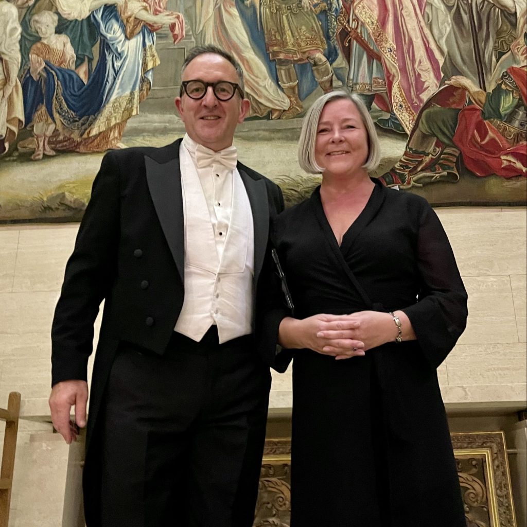 Diane and Spencer Woolmen Spencer and Diane Hannah at The Woolman ceremony in London