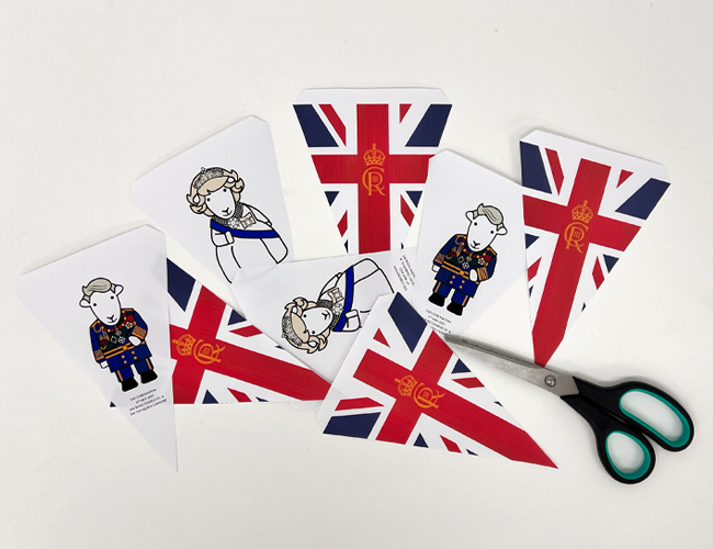 BUNTING BLOG 2 Coronation Bunting Colour Freebie Download
