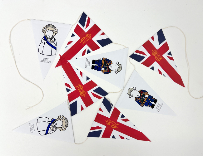 BUNTING BLOG 6 Coronation Bunting Colour Freebie Download