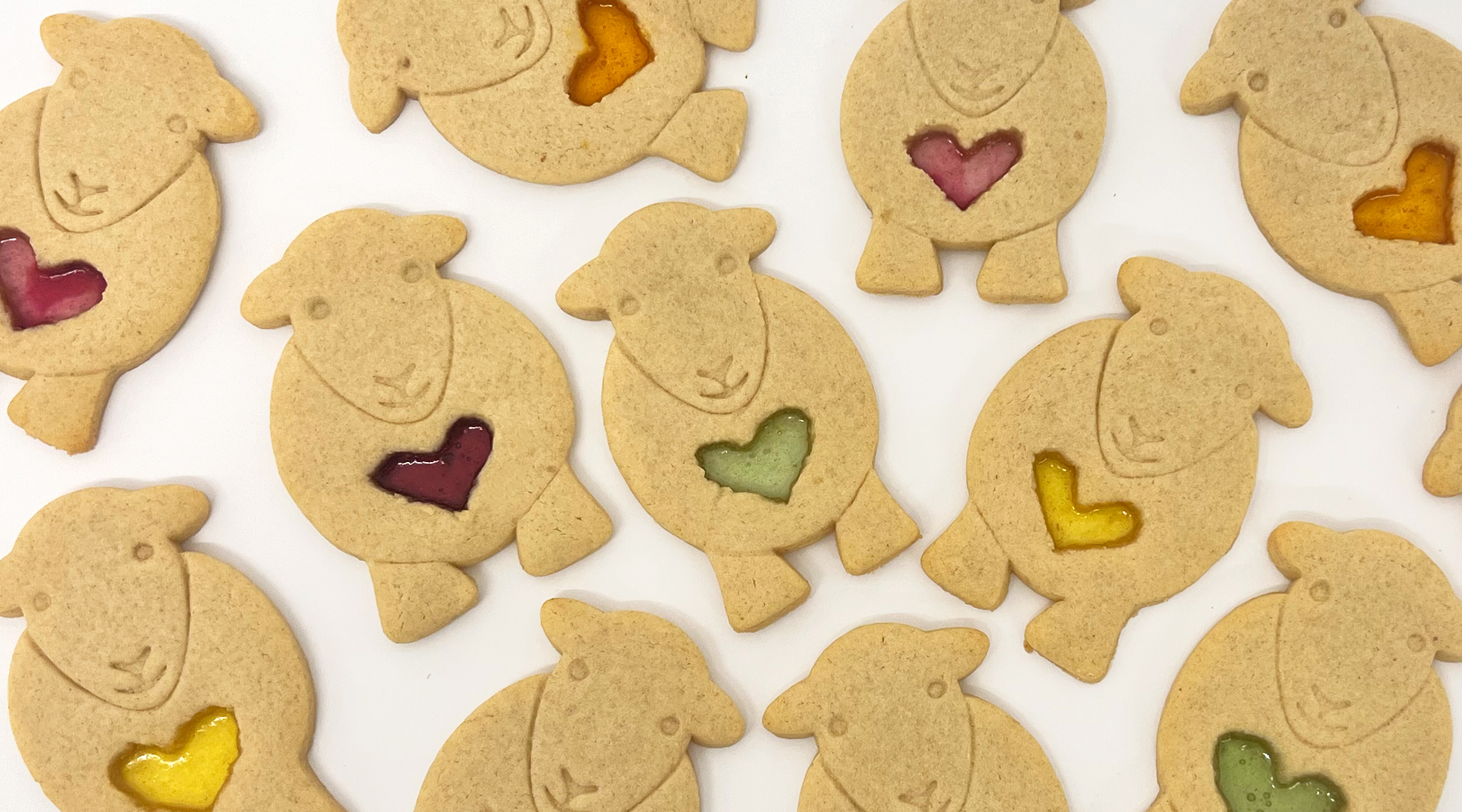 stained glass window sugar cookies
