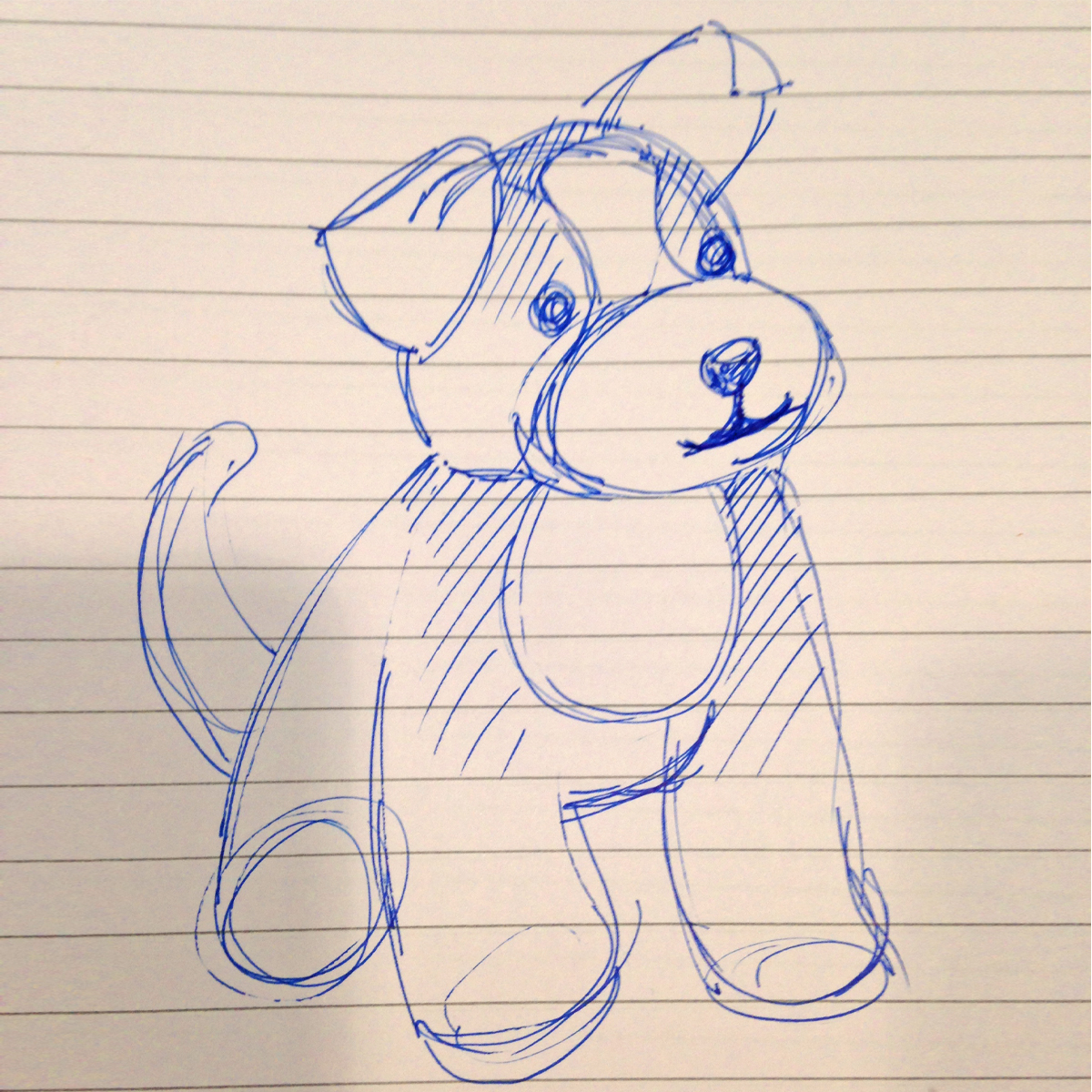 Sheppy Sketch First sketch of Sheppy soft toy